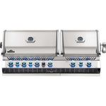 BUILT-IN PRESTIGE PRO™ 825 NATURAL GAS GRILL HEAD WITH INFRARED BOTTOM AND REAR BURNER, STAINLESS STEEL