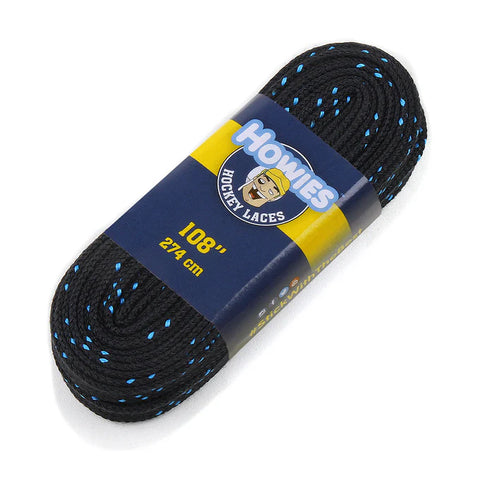 HOWIES BLACK CLOTH HOCKEY SKATE LACES