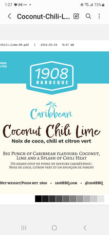 Caribbean Coconut Chili Lime