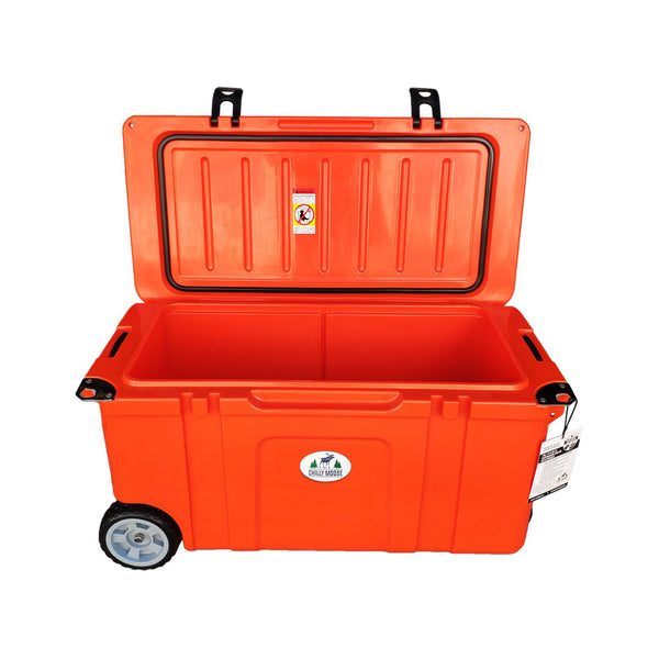 Orange cooler on wheels discount