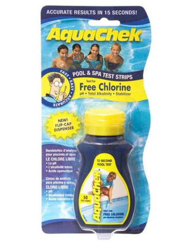 Aquachek Chlorine Test Strips (Yellow)